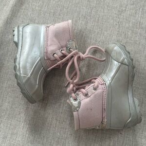 Sperry Duck Boots Waterproof sparkle Toddler Girls size 6‎ rain waterproof
